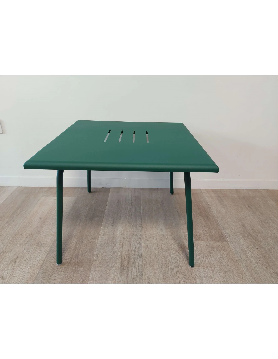 Table Basse De Jardin Monceau Métal Carrée 57 X 57 Cm - Vert Cèdre 3 Table Basse De Jardin Monceau Métal Carrée 57 X 57 Cm - Vert Cèdre