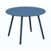 Table Basse De Jardin Rio Ø50 Cm - Acier - Bleu -Petit Coin Vert Magasin table basse de jardin rio o50 cm acier bleu