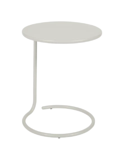 Table Basse Déportée Coolside Ø42 Cm Métal - Acier - Gris Argile