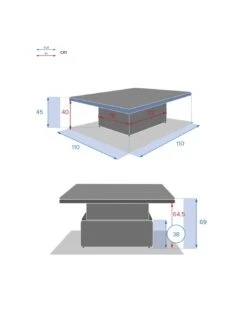 Table Basse Relevable Mooréa Carrée - Aluminium, Résine Tressée Et Verre Trempé - Terre D'ombre 17 Table Basse Relevable Mooréa Carrée - Aluminium, Résine Tressée Et Verre Trempé - Terre D'ombre -Petit Coin Vert Magasin table basse relevable moorea carree aluminium resine tressee et verre trempe terre d ombre 7