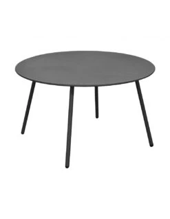 Table Basse Rio Ø70cm En Acier - Graphite