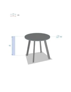 Table D'appoint Saona D.50 X H.45 Cm Bleu Canard - Acier époxy 7 Table D'appoint Saona D.50 X H.45 Cm Bleu Canard - Acier époxy -Petit Coin Vert Magasin table d appoint saona d50 x h45 cm acier epoxy bleu canard 2