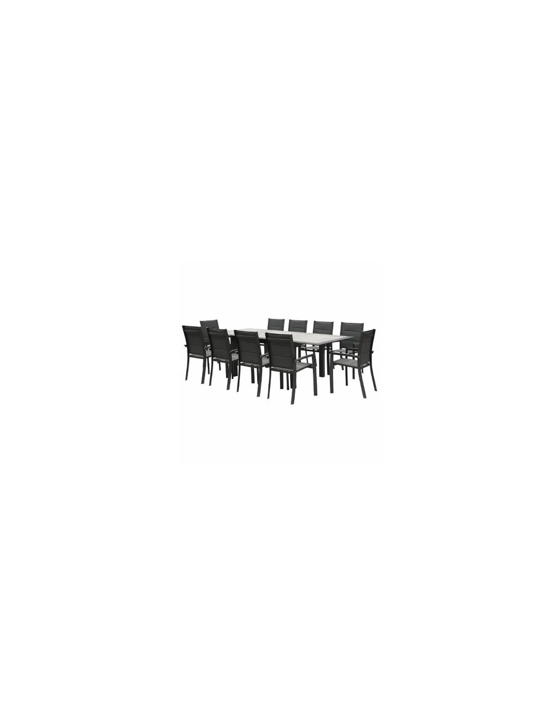Table De Jardin Allure Extensible 10 Places - Aluminium Et HPL Effet Bois 9 Table De Jardin Allure Extensible 10 Places - Aluminium Et HPL Effet Bois – Image 7