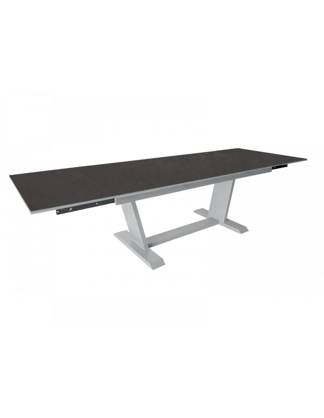 Table De Jardin AMBER Extensible L.180/230/280 Cm - Blanc Black Boréal 3 Table De Jardin AMBER Extensible L.180/230/280 Cm - Blanc Black Boréal