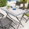 Table De Jardin Azua Pliante Rectangle 4 Places - Aluminium - Gris Smoke Plateau Ect Effet Bois 2 Table De Jardin Azua Pliante Rectangle 4 Places - Aluminium - Gris Smoke Plateau Ect Effet Bois -Petit Coin Vert Magasin table de jardin azua pliante rectangle 4 places aluminium gris smoke plateau ect effet bois
