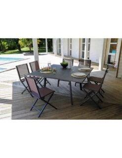 Table De Jardin Barcelona Carrée Extensible L.100/145 X P.145 Cm 15 Table De Jardin Barcelona Carrée Extensible L.100/145 X P.145 Cm -Petit Coin Vert Magasin table de jardin barcelona carree extensible l100145 x p145 cm 3