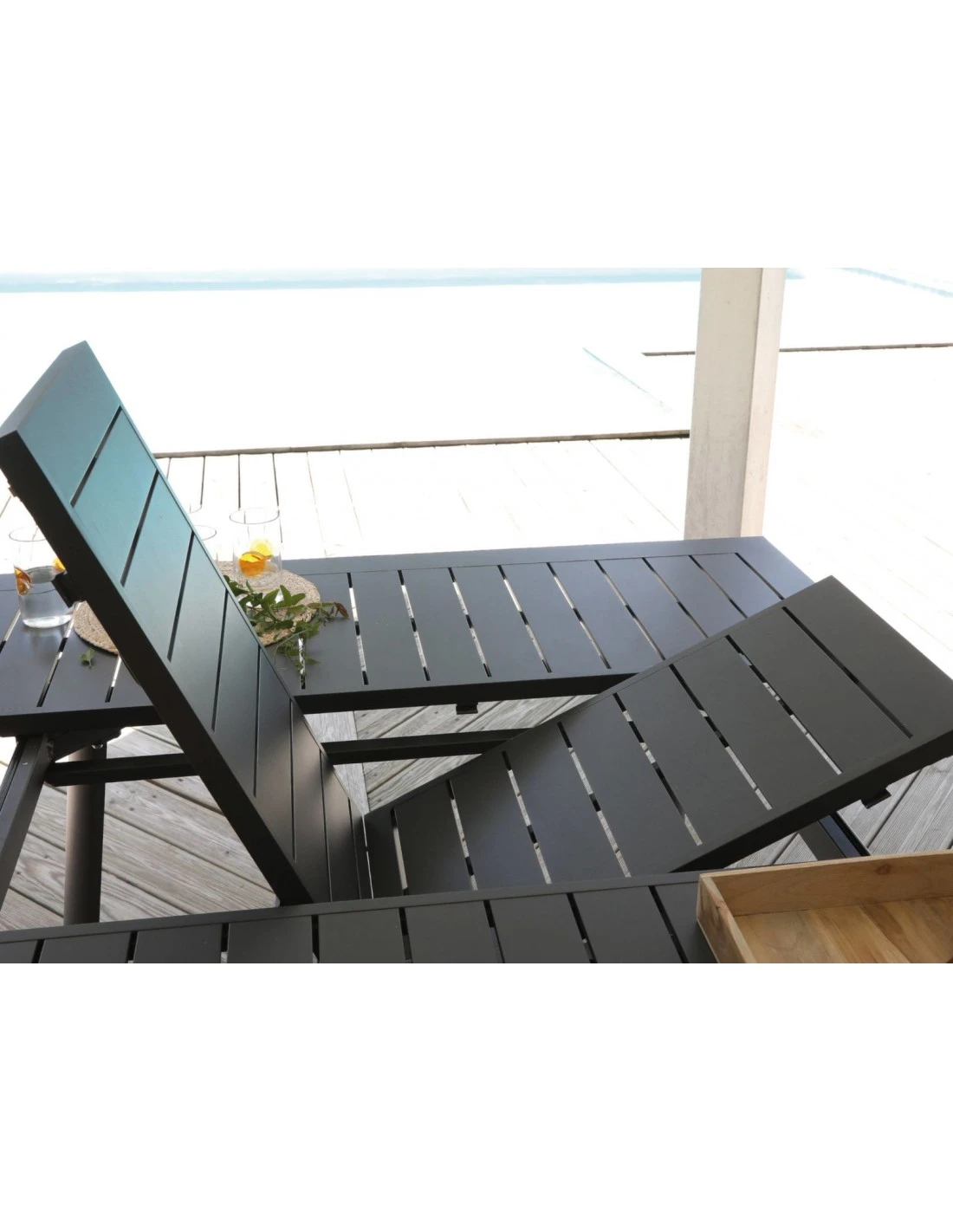 Table De Jardin Barcelona Carrée Extensible L.100/145 X P.145 Cm 8 Table De Jardin Barcelona Carrée Extensible L.100/145 X P.145 Cm – Image 6