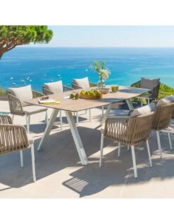 Table De Jardin Barcelone Rectangulaire - Aluminium Et ECP -Petit Coin Vert Magasin table de jardin barcelone rectangulaire aluminium et ecp 3