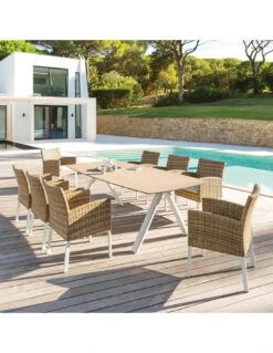 Table De Jardin Barcelone Rectangulaire - Aluminium Et ECP -Petit Coin Vert Magasin table de jardin barcelone rectangulaire aluminium et ecp 4