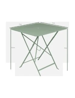 Table De Jardin Bistro 71x71 Cm - Métal Pliante Carrée - Gris Orage 9 Table De Jardin Bistro 71x71 Cm - Métal Pliante Carrée - Gris Orage -Petit Coin Vert Magasin table de jardin bistro 71x71 cm metal pliante carree 12