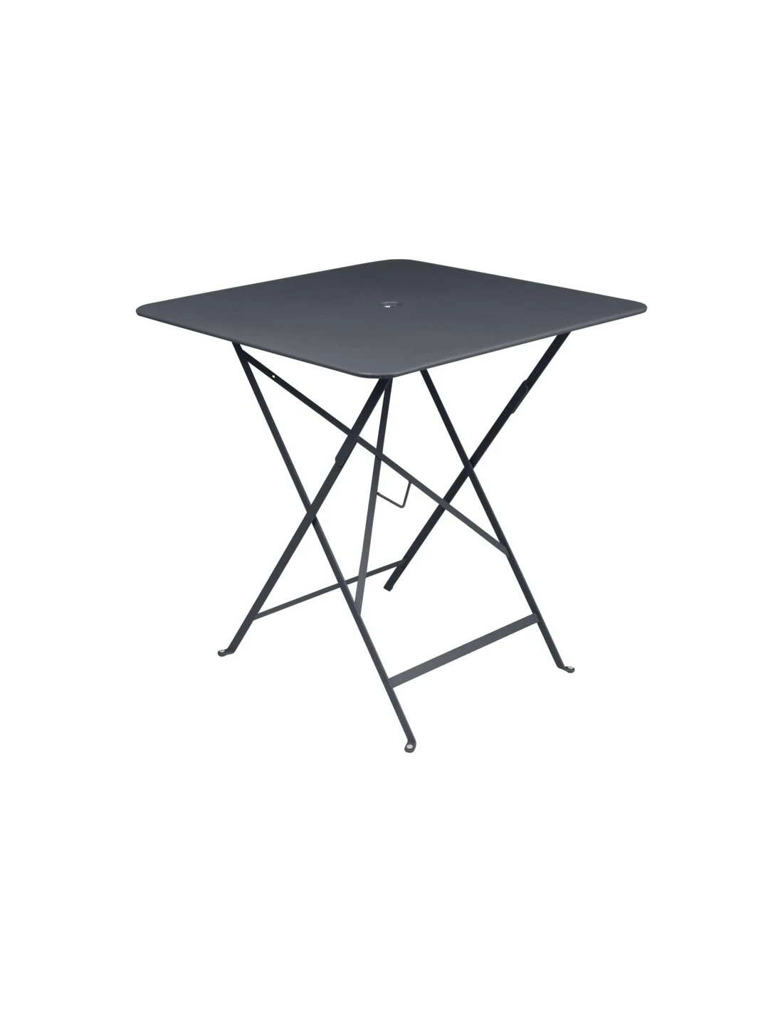 Table De Jardin Bistro 71x71 Cm - Métal Pliante Carrée - Carbone 3 Table De Jardin Bistro 71x71 Cm - Métal Pliante Carrée - Carbone
