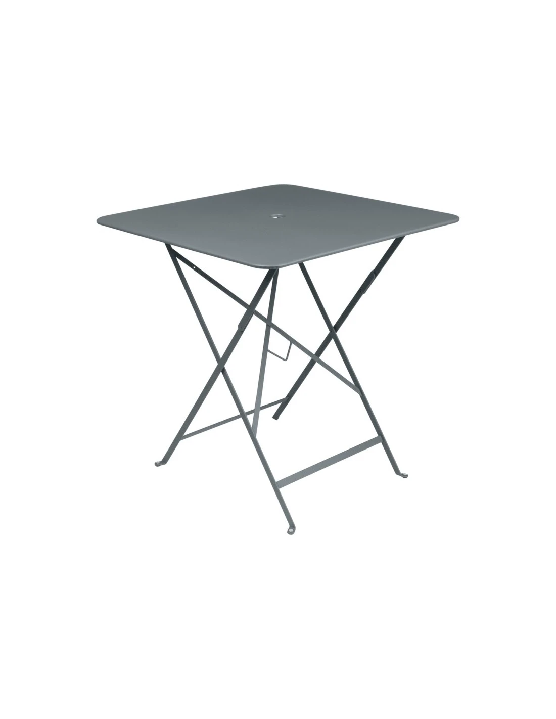 Table De Jardin Bistro 71x71 Cm - Métal Pliante Carrée - Gris Orage 3 Table De Jardin Bistro 71x71 Cm - Métal Pliante Carrée - Gris Orage