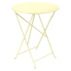 Table De Jardin Bistro D.60 Cm - Métal Ronde Pliante - Citron Givré 1 Table De Jardin Bistro D.60 Cm - Métal Ronde Pliante - Citron Givré -Petit Coin Vert Magasin table de jardin bistro d60 cm metal ronde pliante