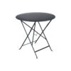 Table De Jardin Bistro D.77 Cm - Ronde Pliante Métal - Carbone 2 Table De Jardin Bistro D.77 Cm - Ronde Pliante Métal - Carbone -Petit Coin Vert Magasin table de jardin bistro d77 cm ronde pliante metal carbone