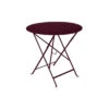 Table De Jardin Bistro D.77 Cm - Ronde Pliante Métal - Cerise Noire 2 Table De Jardin Bistro D.77 Cm - Ronde Pliante Métal - Cerise Noire -Petit Coin Vert Magasin table de jardin bistro d77 cm ronde pliante metal cerise noire