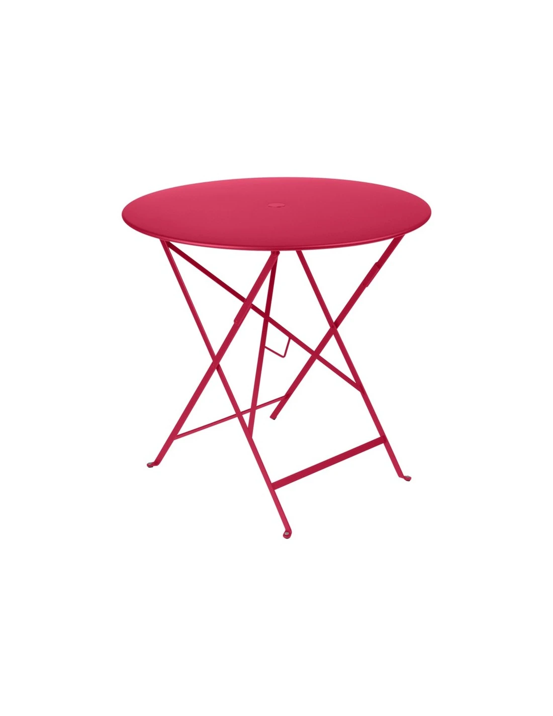 Table De Jardin Bistro D.77 Cm - Ronde Pliante Métal - Rose Praline 3 Table De Jardin Bistro D.77 Cm - Ronde Pliante Métal - Rose Praline