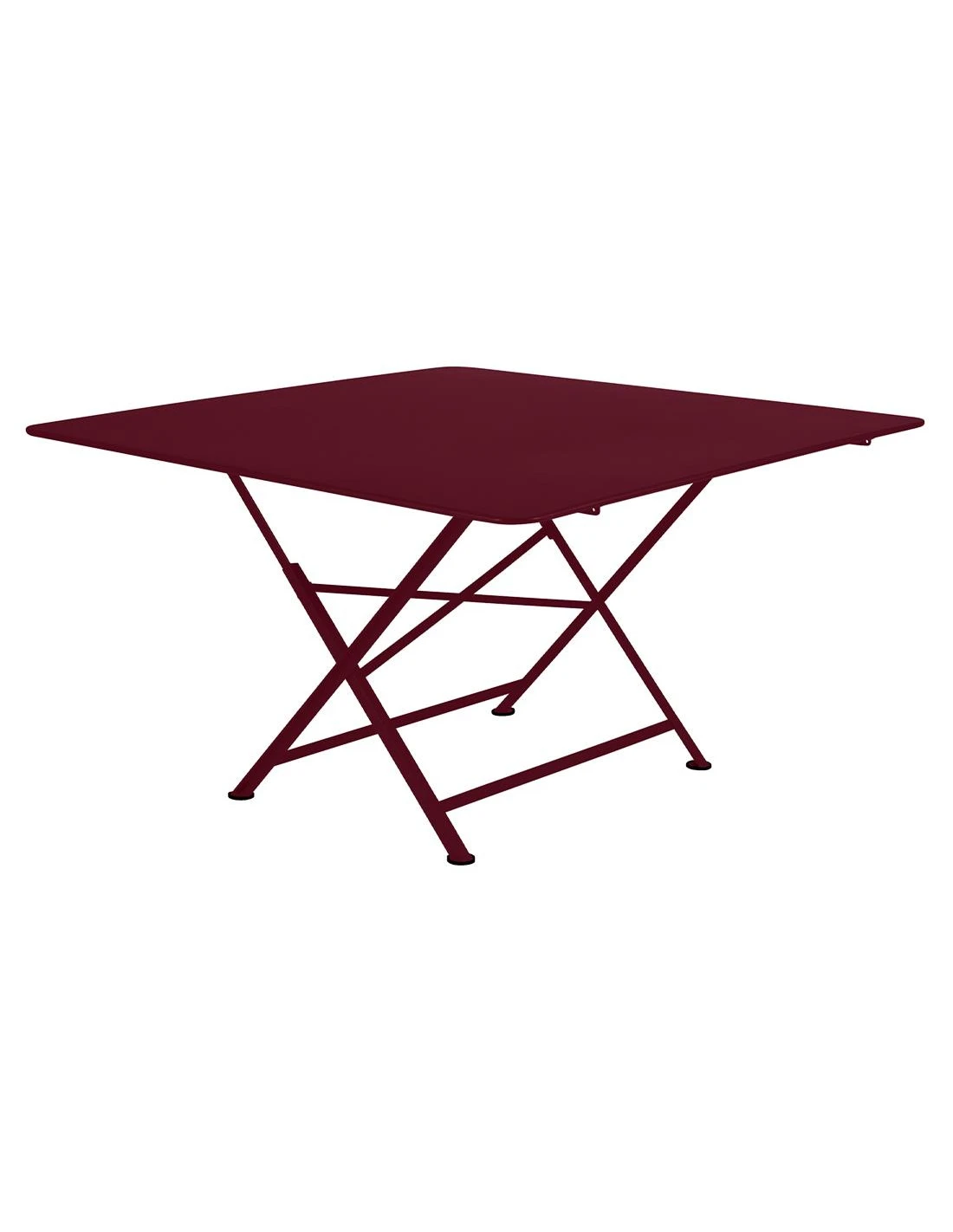 Table De Jardin Cargo 128 X 128 Cm - Métal Carrée - Cerise Noire 3 Table De Jardin Cargo 128 X 128 Cm - Métal Carrée - Cerise Noire