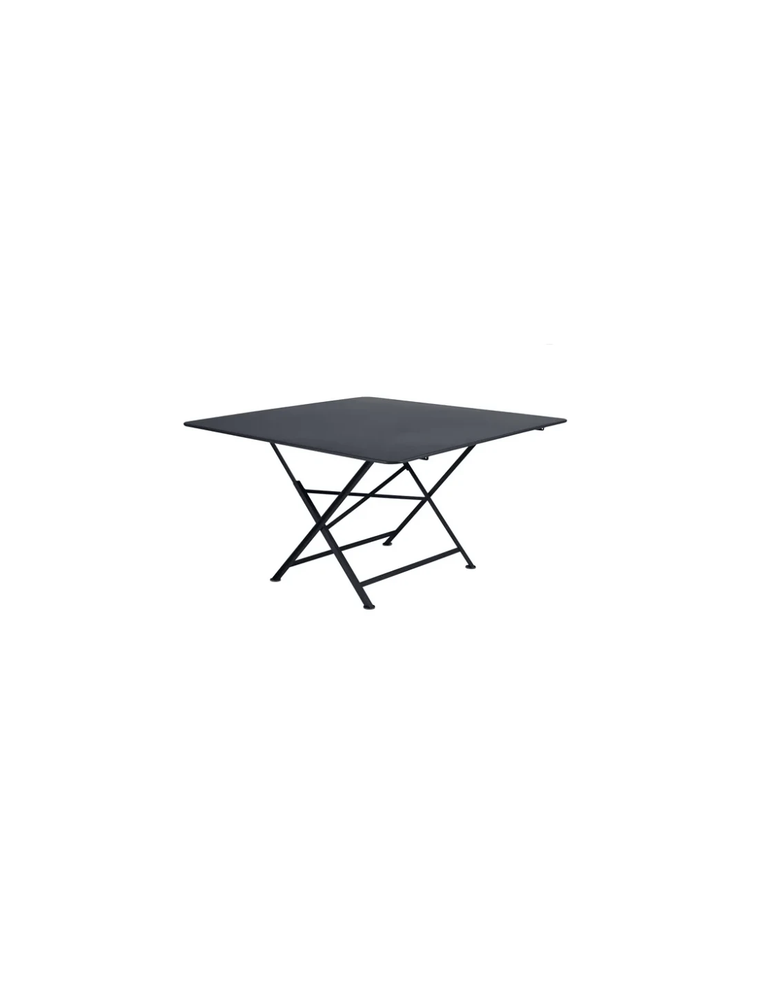 Table De Jardin Cargo 128 X 128 Cm - Métal Carrée - Carbone 3 Table De Jardin Cargo 128 X 128 Cm - Métal Carrée - Carbone