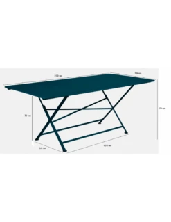 Table De Jardin Cargo 190x90 Cm - Métal Rectangle Pliante - Bleu Acapulco 7 Table De Jardin Cargo 190x90 Cm - Métal Rectangle Pliante - Bleu Acapulco -Petit Coin Vert Magasin table de jardin cargo 190x90 cm metal rectangle 4