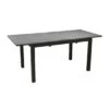 Table De Jardin COME 130/180 X 80 Cm - Graphite / BF 1 Table De Jardin COME 130/180 X 80 Cm - Graphite / BF -Petit Coin Vert Magasin table de jardin come 130180 x 80 cm graphite oak graphite bf