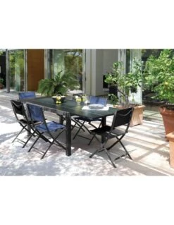 Table De Jardin Elise Extensible - 6 à 8 Places - Aluminium Graphite 11 Table De Jardin Elise Extensible - 6 à 8 Places - Aluminium Graphite -Petit Coin Vert Magasin table de jardin elise extensible 6 a 8 places aluminium graphite 2