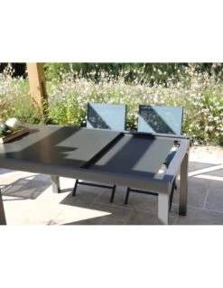 Table De Jardin Elise Extensible - 6 à 8 Places - Aluminium Graphite 12 Table De Jardin Elise Extensible - 6 à 8 Places - Aluminium Graphite -Petit Coin Vert Magasin table de jardin elise extensible 6 a 8 places aluminium graphite 3