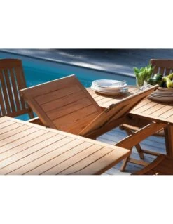 Table De Jardin En Bois Lola En Teck 200/240 Cm 13 Table De Jardin En Bois Lola En Teck 200/240 Cm -Petit Coin Vert Magasin table de jardin en bois lola en teck proloisirs 2