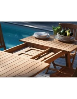 Table De Jardin En Bois Lola En Teck 200/240 Cm 14 Table De Jardin En Bois Lola En Teck 200/240 Cm -Petit Coin Vert Magasin table de jardin en bois lola en teck proloisirs 3