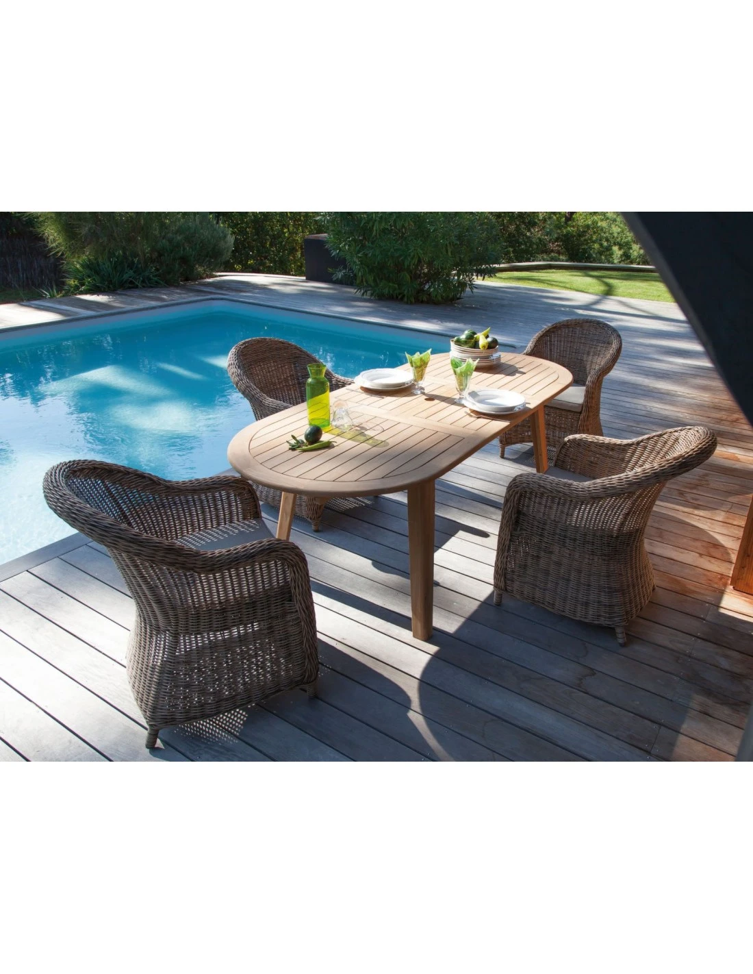 Table De Jardin En Bois Lola En Teck 200/240 Cm 8 Table De Jardin En Bois Lola En Teck 200/240 Cm – Image 6