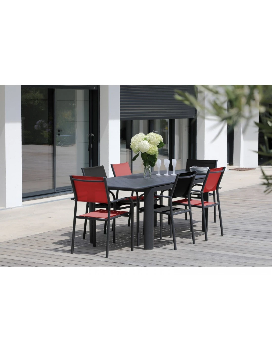 Table De Jardin EOS Extensible 180/240 Cm Graphite 4 Table De Jardin EOS Extensible 180/240 Cm Graphite – Image 2