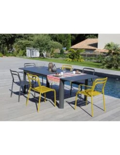 Table De Jardin EOS Extensible 180/240 Cm Graphite 12 Table De Jardin EOS Extensible 180/240 Cm Graphite -Petit Coin Vert Magasin table de jardin eos extensible 180240 cm graphite 4