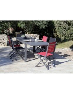 Table De Jardin Extensible Alice - Aluminium Graphite - 140 / 240 13 Table De Jardin Extensible Alice - Aluminium Graphite - 140 / 240 -Petit Coin Vert Magasin table de jardin extensible alice aluminium graphite 140 240 3