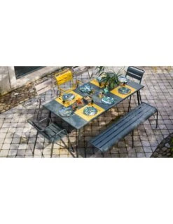 Table De Jardin Monceau 194 X 94 CM - 8 Personnes - Vert Opaline