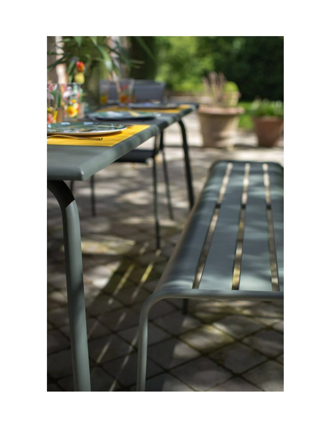 Table De Jardin Monceau 194 X 94 CM - 8 Personnes - Romarin 4 Table De Jardin Monceau 194 X 94 CM - 8 Personnes - Romarin – Image 2