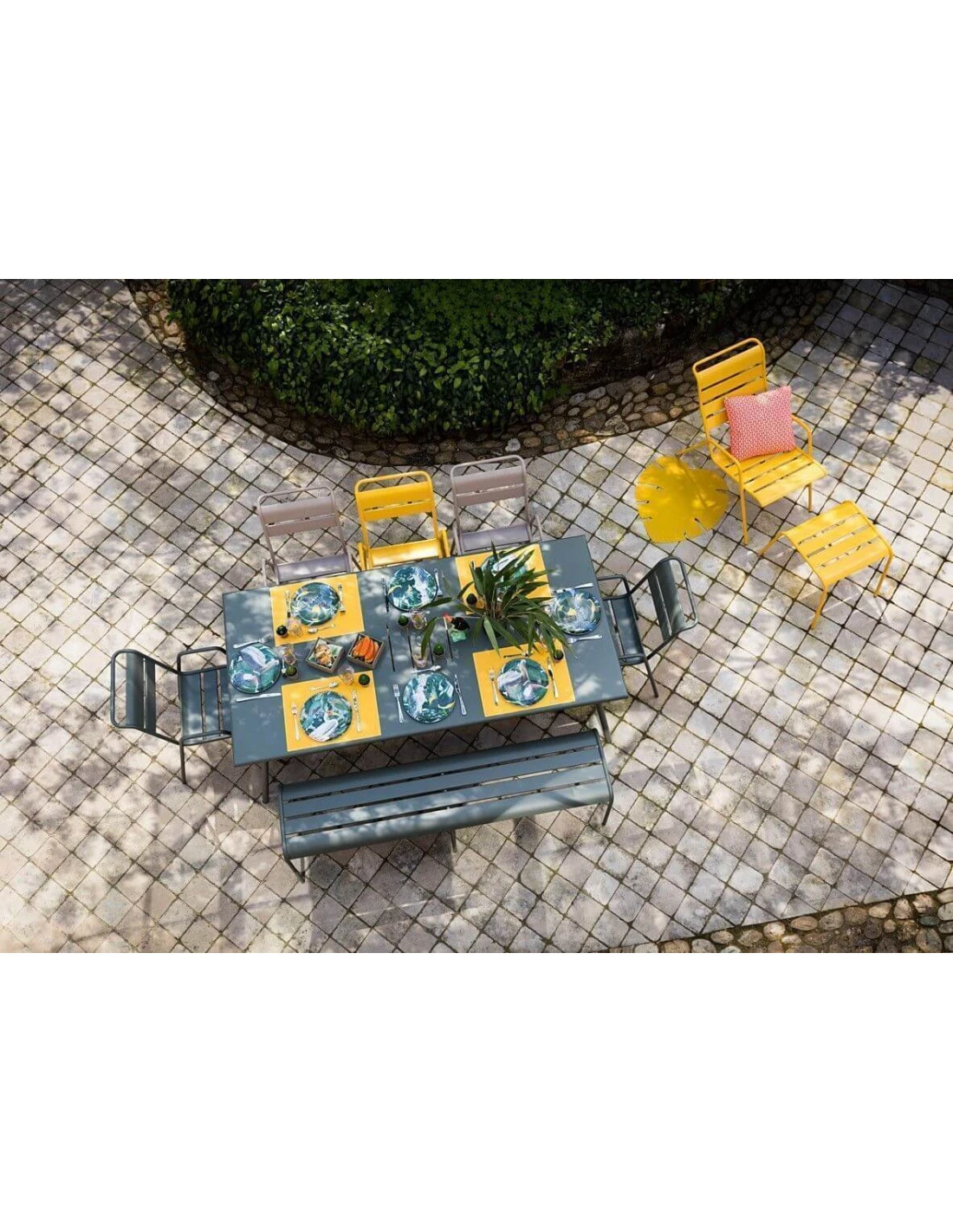 Table De Jardin Monceau 194 X 94 CM - 8 Personnes - Romarin 5 Table De Jardin Monceau 194 X 94 CM - 8 Personnes - Romarin – Image 3