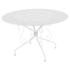 Table De Jardin Montmartre D.117 Cm - Métal Ronde - Blanc Coton 1 Table De Jardin Montmartre D.117 Cm - Métal Ronde - Blanc Coton -Petit Coin Vert Magasin table de jardin montmartre d117 cm metal ronde blanc coton