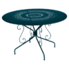 Table De Jardin Montmartre D.117 Cm - Métal Ronde - Bleu Acapulco 2 Table De Jardin Montmartre D.117 Cm - Métal Ronde - Bleu Acapulco -Petit Coin Vert Magasin table de jardin montmartre d117 cm metal ronde bleu acapulco