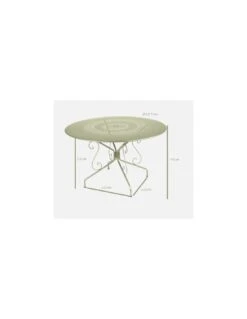 Table De Jardin Montmartre D.117 Cm - Métal Ronde - Cerise Noire 8 Table De Jardin Montmartre D.117 Cm - Métal Ronde - Cerise Noire -Petit Coin Vert Magasin table de jardin montmartre d117 cm metal ronde cerise noire 2