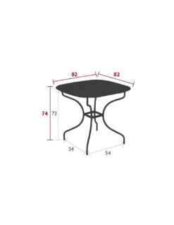 Petit Coin Vert Magasin -Petit Coin Vert Magasin table de jardin opera carronde carree 82 x 82 cm acier 1