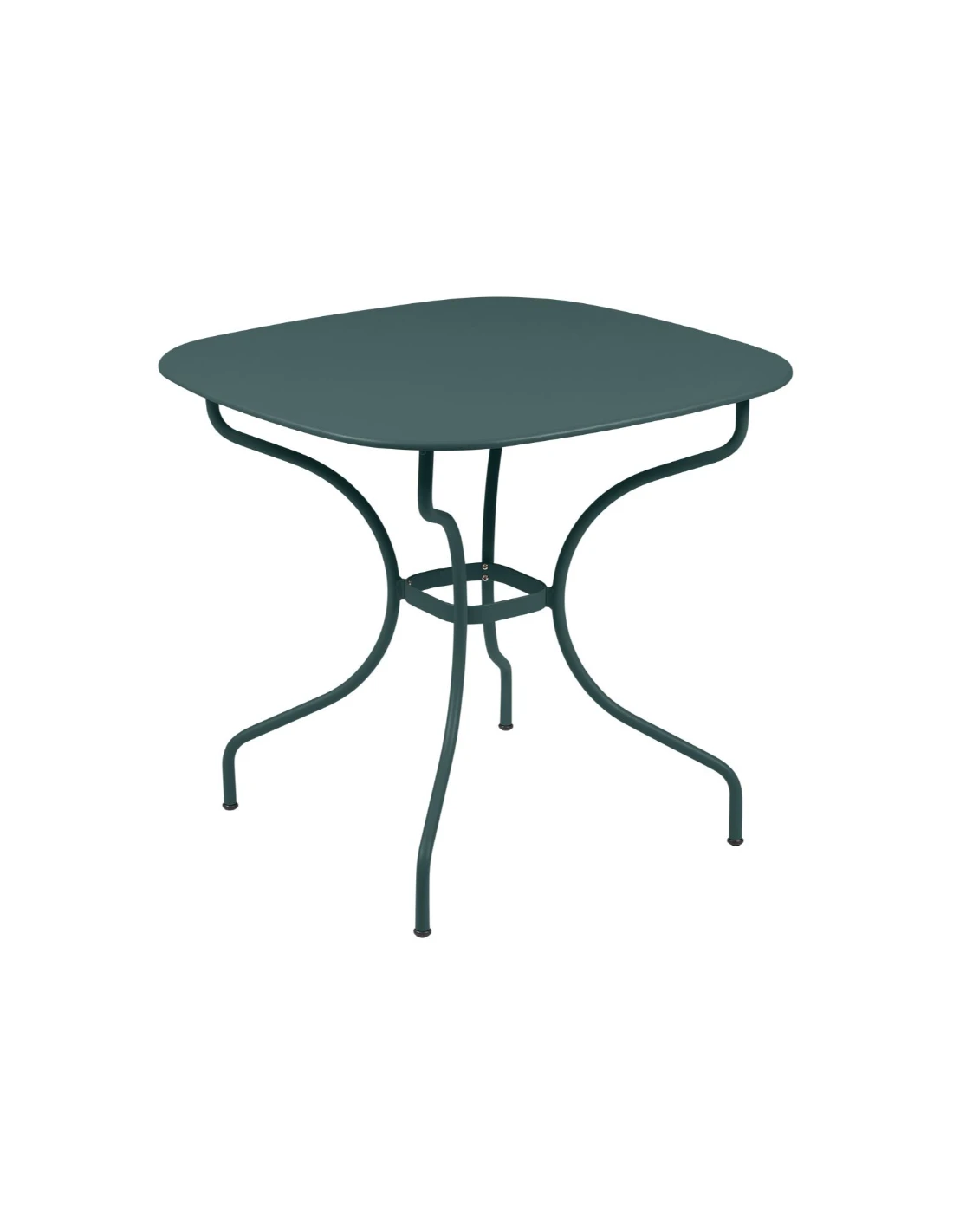 Table De Jardin Opéra Carronde Carrée 82 X 82 Cm - Acier - Gris Orage 3 Table De Jardin Opéra Carronde Carrée 82 X 82 Cm - Acier - Gris Orage