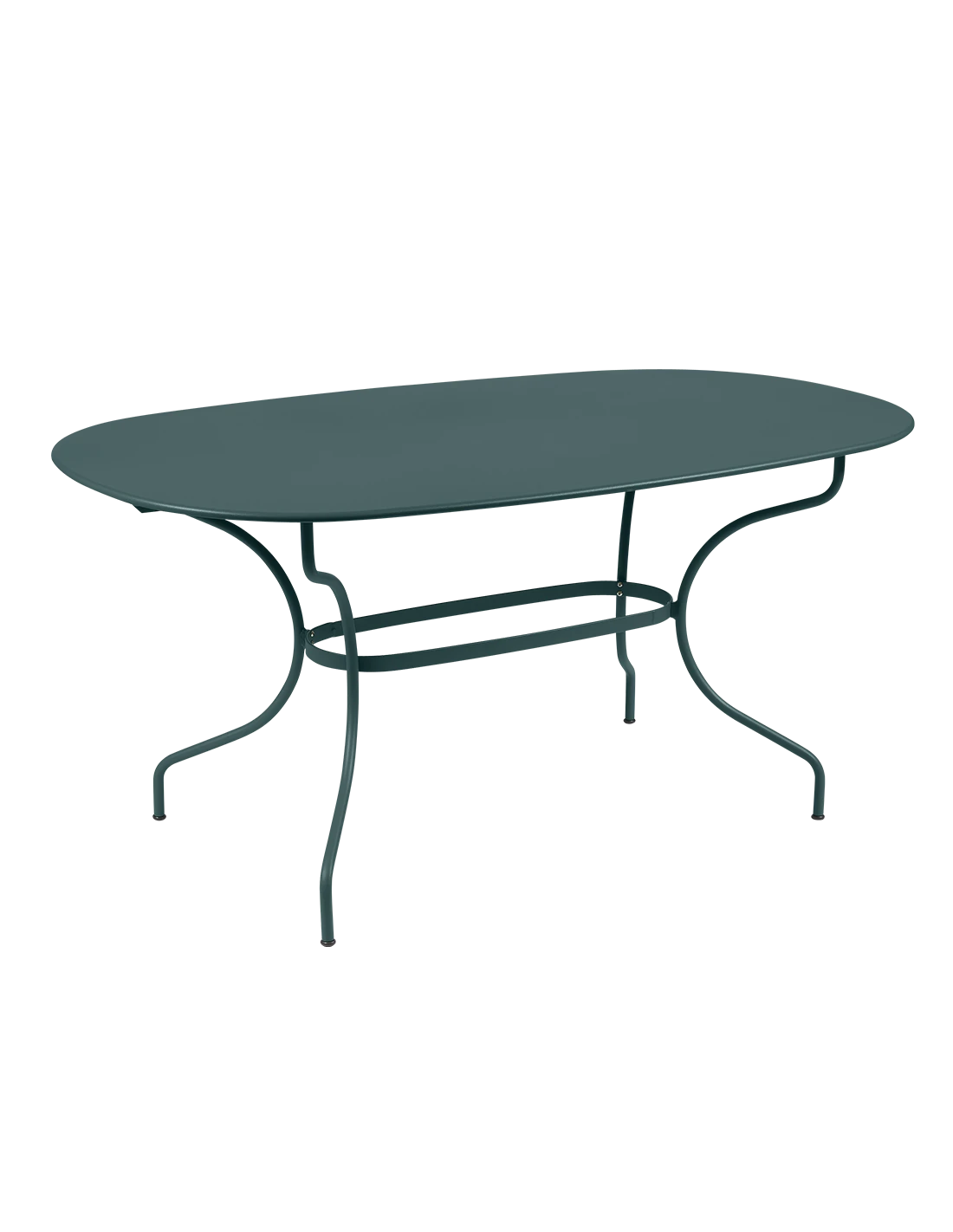 Table De Jardin Opéra Ovale 160 X 90 Cm - Métal Acier - Gris Orage 3 Table De Jardin Opéra Ovale 160 X 90 Cm - Métal Acier - Gris Orage