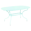Table De Jardin Opéra Ovale 160 X 90 Cm - Métal Acier - Menthe Glaciale 1 Table De Jardin Opéra Ovale 160 X 90 Cm - Métal Acier - Menthe Glaciale -Petit Coin Vert Magasin table de jardin opera ovale 160 x 90 cm metal acier menthe glaciale