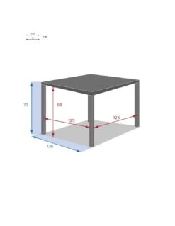 Table De Jardin Piazza Carrée 8 Personnes - Aluminium 12 Table De Jardin Piazza Carrée 8 Personnes - Aluminium -Petit Coin Vert Magasin table de jardin piazza carree 8 personnes aluminium 4