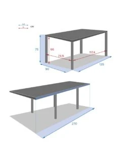 Table De Jardin Piazza Extensible 10 Places - Aluminium Graphite 16 Table De Jardin Piazza Extensible 10 Places - Aluminium Graphite -Petit Coin Vert Magasin table de jardin piazza extensible 10 places aluminium 6