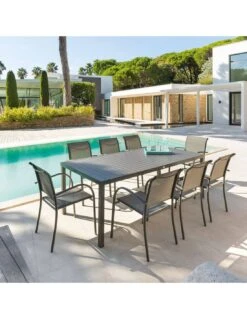 Table De Jardin Piazza Fixe - 8 Places - Aluminium Graphique 13 Table De Jardin Piazza Fixe - 8 Places - Aluminium Graphique -Petit Coin Vert Magasin table de jardin piazza fixe 8 places aluminium graphique 4