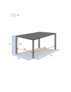 Table De Jardin Piazza Fixe - 8 Places - Aluminium Graphique 14 Table De Jardin Piazza Fixe - 8 Places - Aluminium Graphique -Petit Coin Vert Magasin table de jardin piazza fixe 8 places aluminium graphique 5