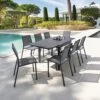 Table De Jardin Piazza Graphite Extensible 8 Places - Aluminium 1 Table De Jardin Piazza Graphite Extensible 8 Places - Aluminium -Petit Coin Vert Magasin table de jardin piazza graphite extensible 8 places aluminium