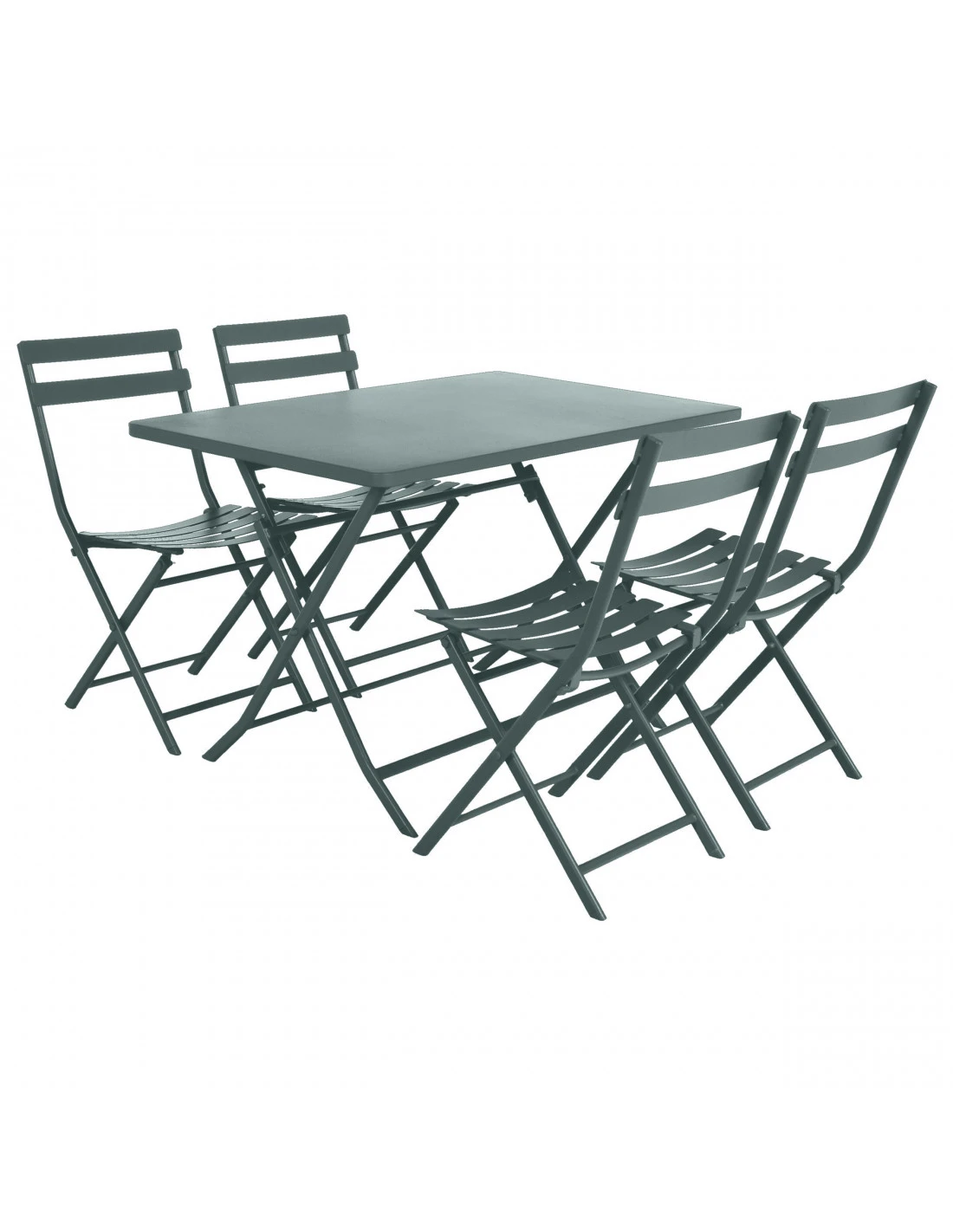 Table De Jardin Rectangle Greensboro Pliante 4 Places - Jade 4 Table De Jardin Rectangle Greensboro Pliante 4 Places - Jade – Image 2