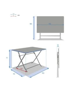 Table De Jardin Rectangle Greensboro Pliante 4 Places - Jade 10 Table De Jardin Rectangle Greensboro Pliante 4 Places - Jade -Petit Coin Vert Magasin table de jardin rectangle greensboro pliante 4 places jade 3