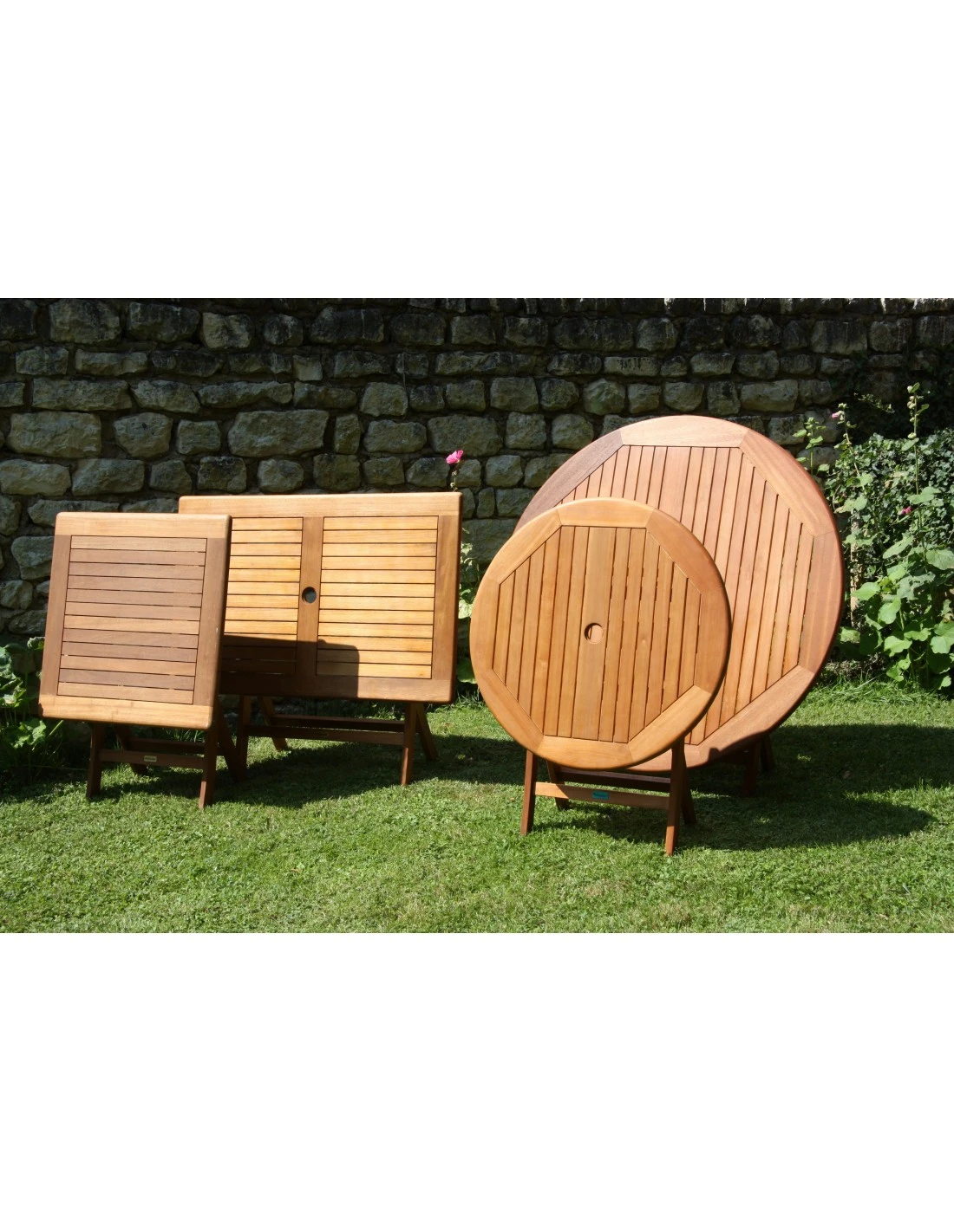 Table De Jardin Sophie Pliante En Bois D'eucalyptus - 70 X 70 Cm 7 Table De Jardin Sophie Pliante En Bois D'eucalyptus - 70 X 70 Cm – Image 5